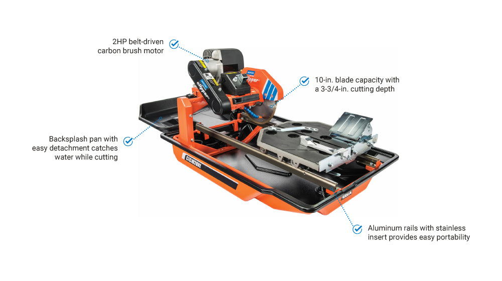 Norton Clipper Tile Saw | 10 In. | 2HP