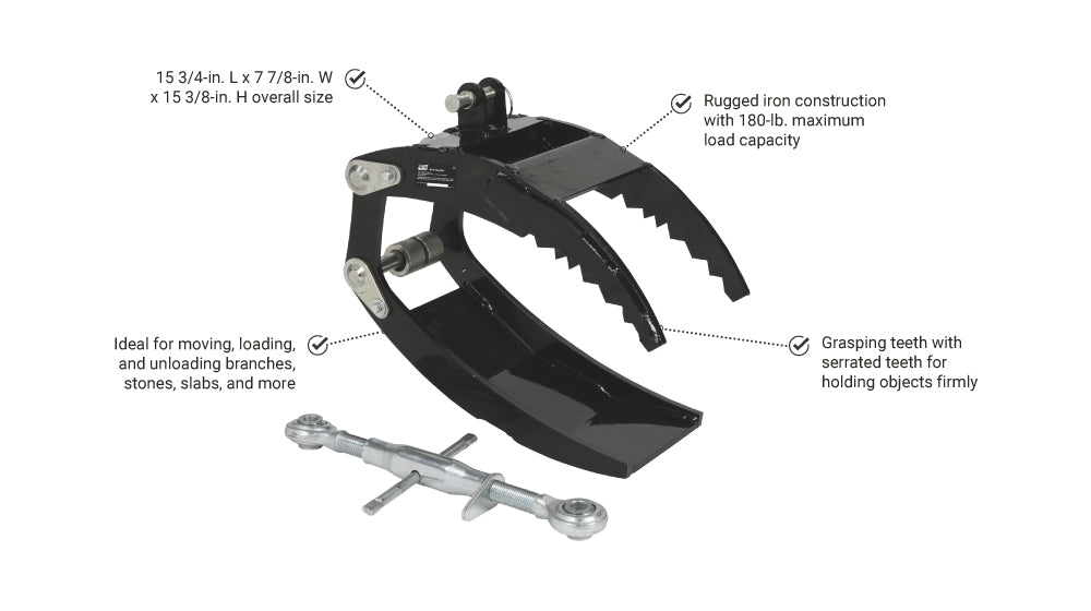 NorTrac Rock Grabber | 15-3/4-In. x 7-7/8-In. x 15-3/8-In.