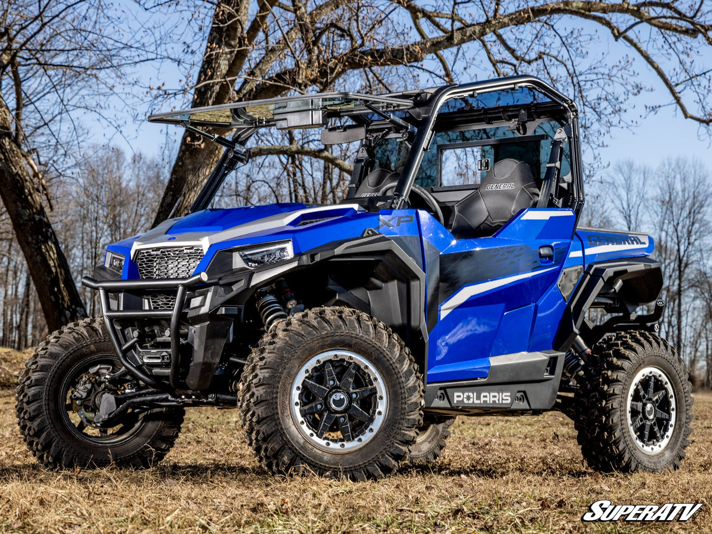 Polaris General 1000 MaxDrive Power Flip Glass Windshield