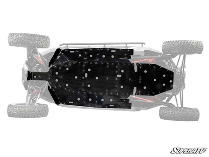 SuperATV Heavy Duty 1/2" Full Skid Plate for Polaris RZR Turbo R 4 Seat (2022+)