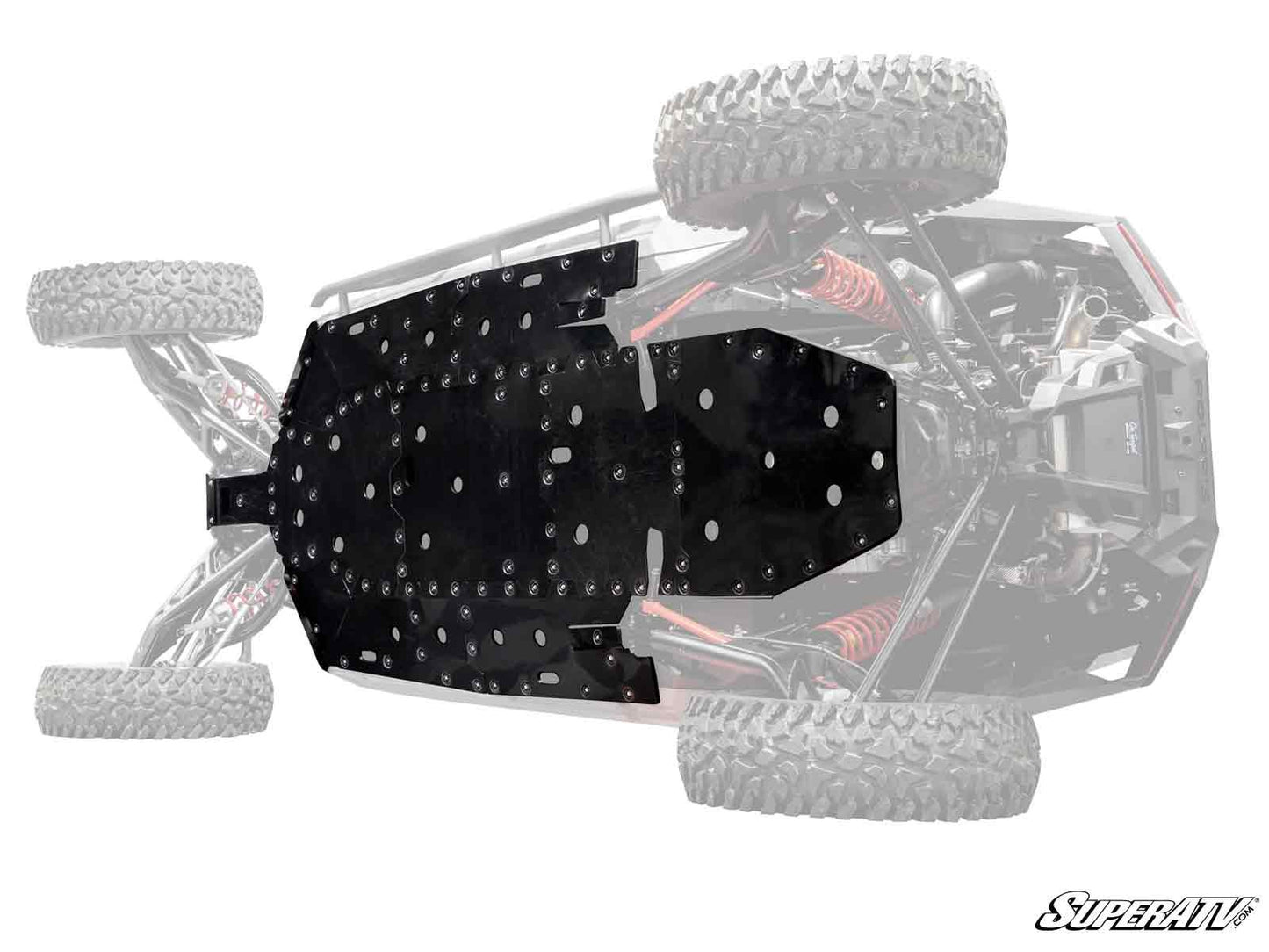 SuperATV Heavy Duty 1/2" Full Skid Plate for Polaris RZR Turbo R 4 Seat (2022+)