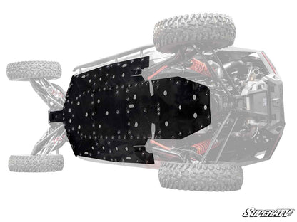 SuperATV Heavy Duty 1/2" Full Skid Plate for Polaris RZR Turbo R 4 Seat (2022+)