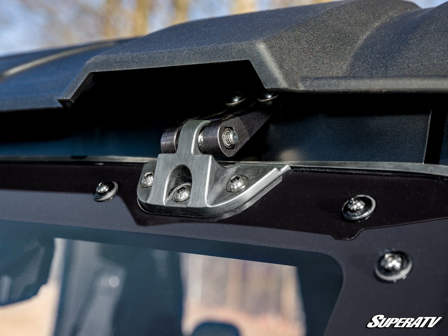 SuperATV Polaris XPedition Scratch-Resistant Flip Windshield