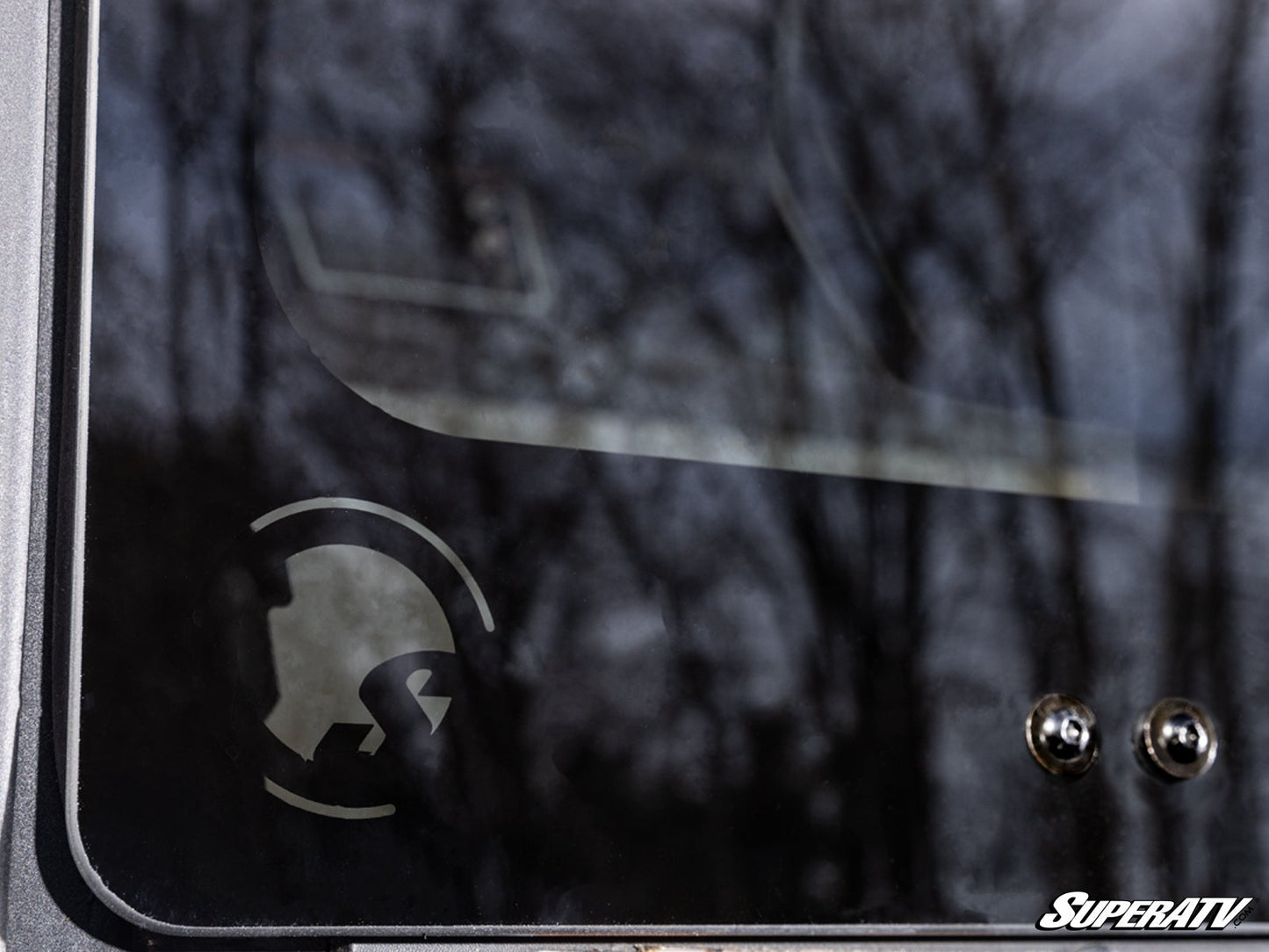 SuperATV Rear Sliding Glass Windshield for Polaris Ranger XP 1000